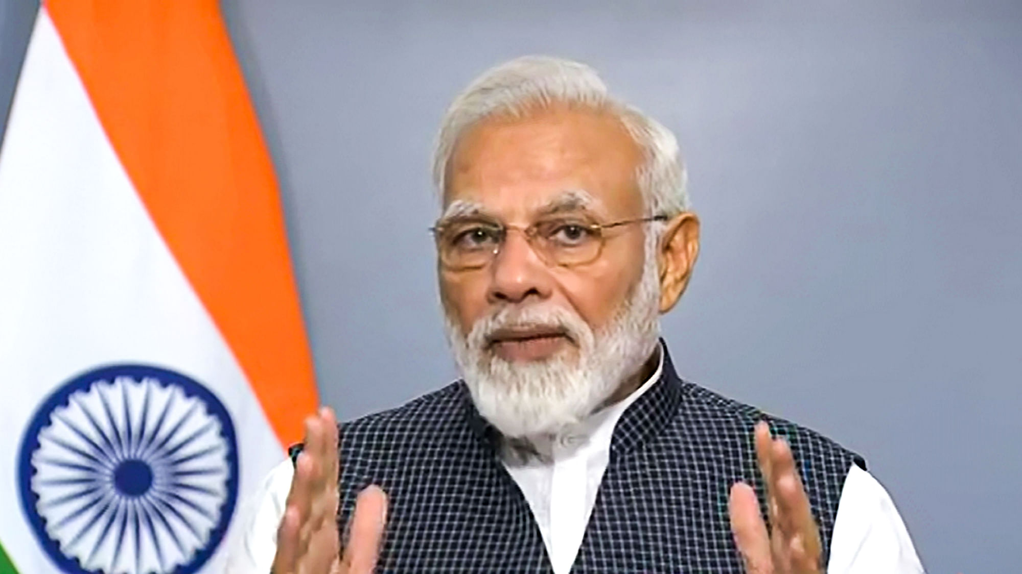 Prime Minister Narendra Modi addressing the nation, in New Delhi, on Thursday, 8 August 2019.