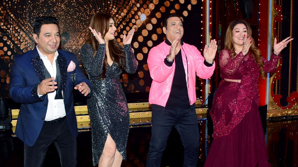 Ahmed Khan, Raveena Tandon, Govinda and wife Sunita break into a dance on <i>Nach Baliye 9.</i>