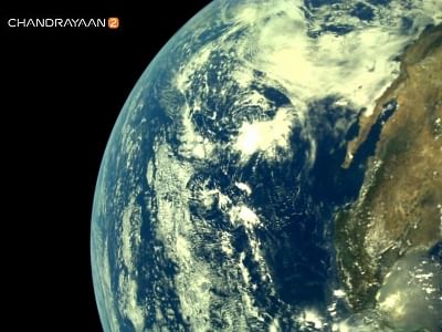 New Delhi : Earth as viewed by  Chandrayaan-2