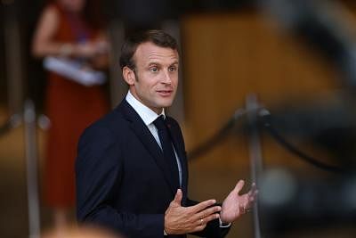 BRUSSELS, July 1, 2019 (Xinhua) -- French President Emmanuel Macron arrives for the special summit of the European Council in Brussels, Belgium, on June 30, 2019. Leaders of the European Union