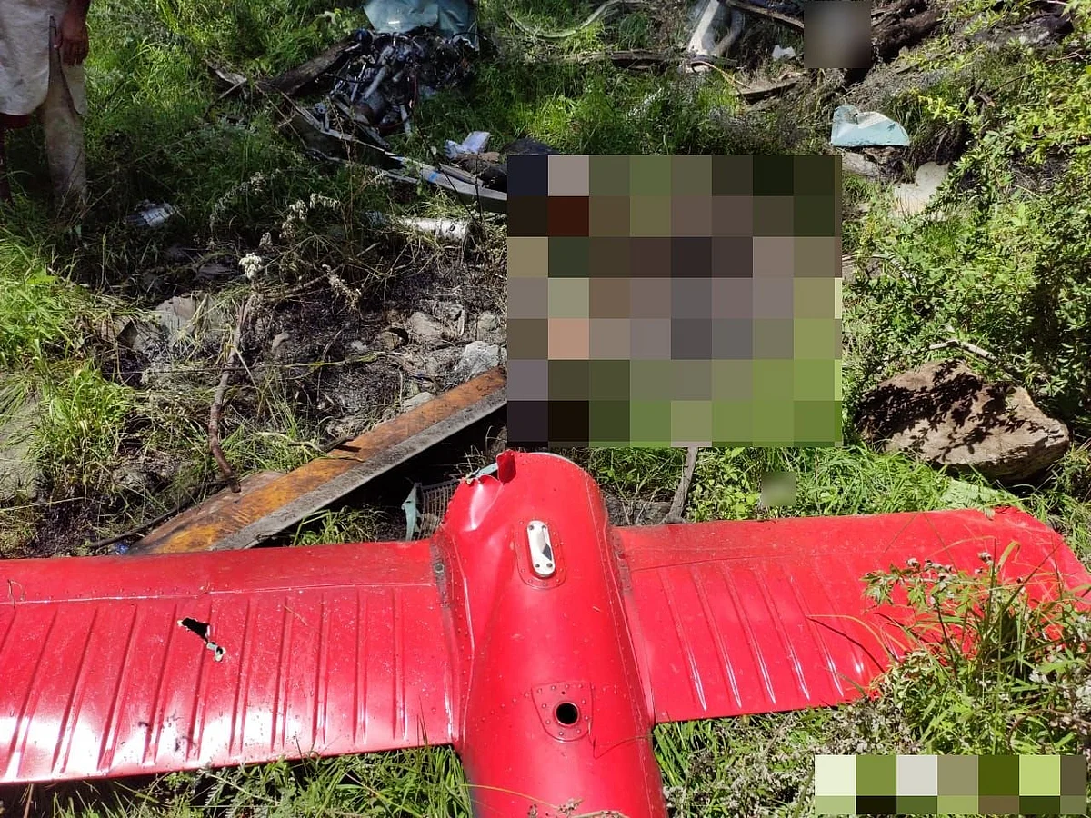 Visuals from the site of the crash.