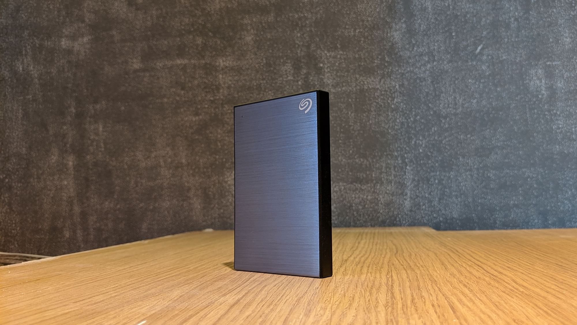 The Seagate Backup Plus Slim Portable hard drive.