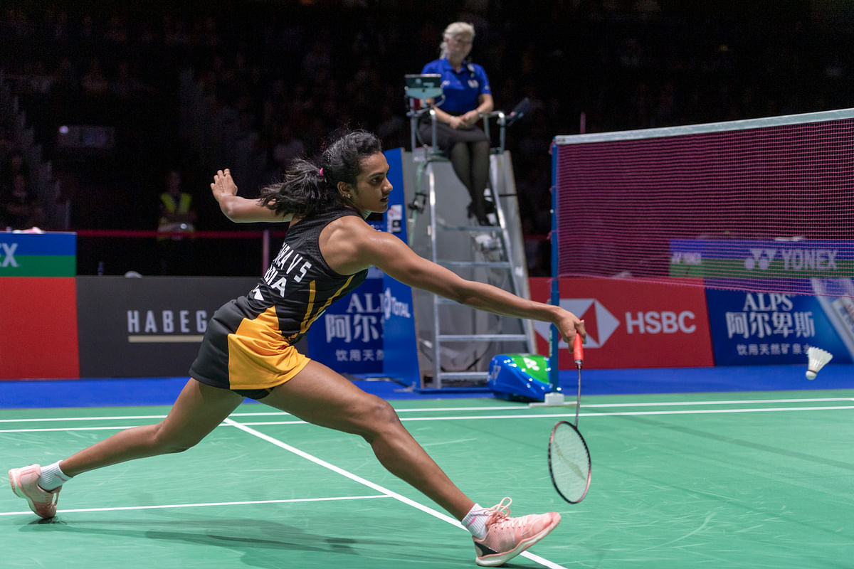 Sindhu beat the world number 4 Japanese in straight games 21-7 21-7 in the final.