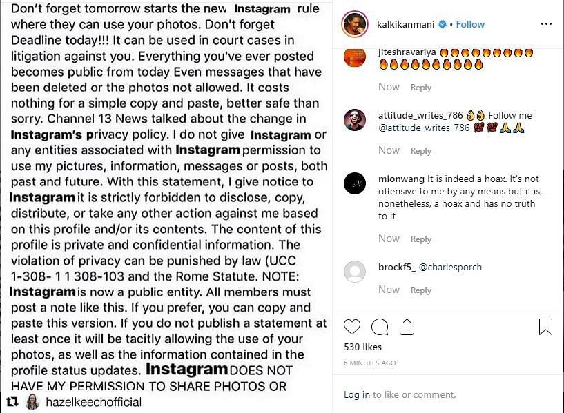 A widely circulated post falsely claims Instagram can use its users’ photos and messages against them in court.
