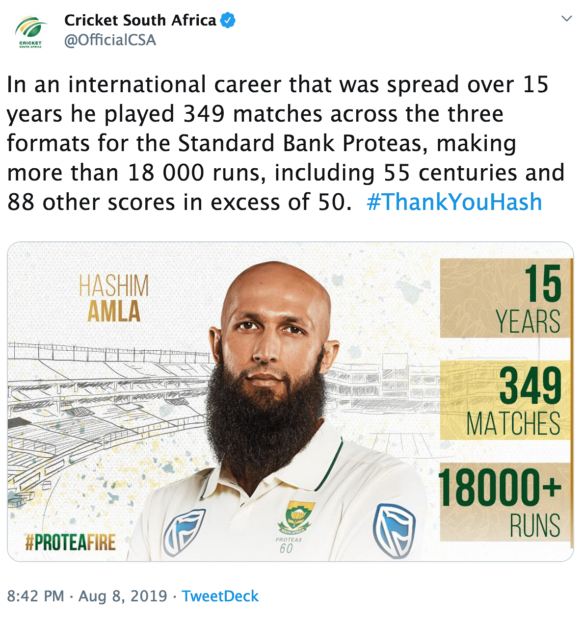 A look at some of the records still held by Hashim Amla as he announced his retirement from international cricket.