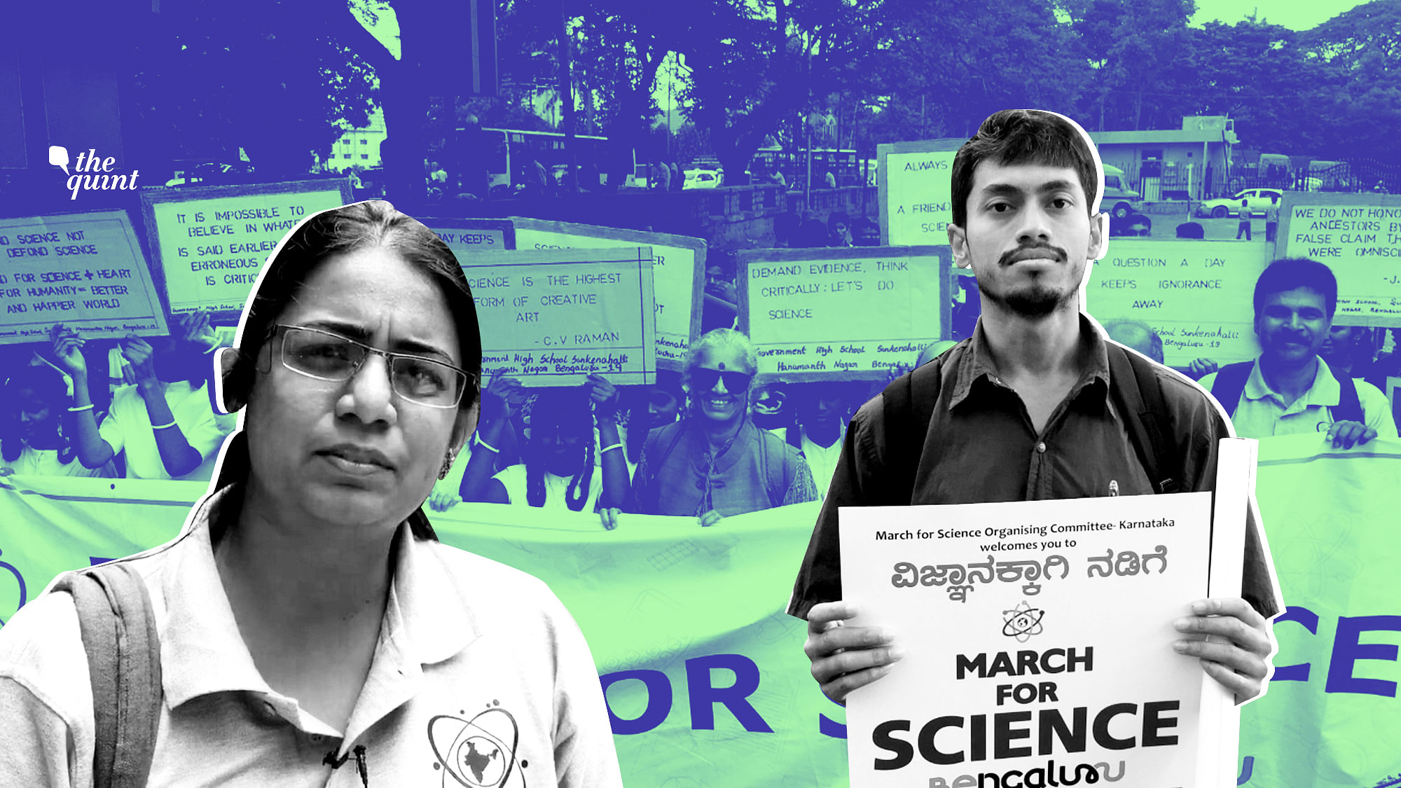 Scientists, scholars and professors from different backgrounds gathered to March for Science in Bengaluru on 10 August 2019.