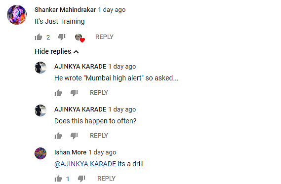 Users on one of the videos had commented that it was a drill