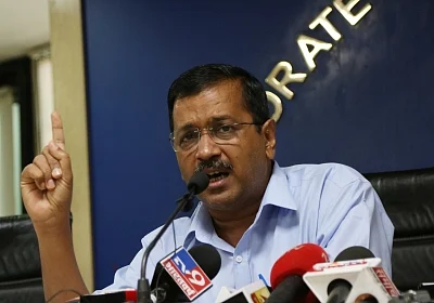 New Delhi: Delhi Chief Minister Arvind Kejriwal addresses a press conference, in New Delhi on Aug 1, 2019. People living in the national capital will not have to pay any electricity bill for consuming upto 200 units of power, the Delhi CM announced on Thursday. (Photo: IANS)