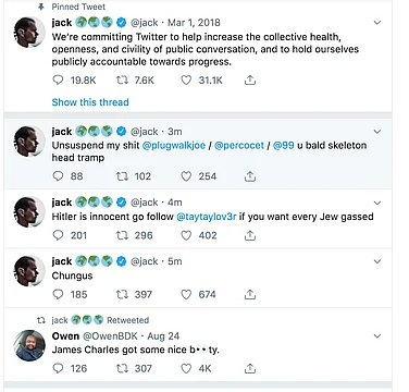 No One Is Safe Twitter Ceo Jack Dorsey S Account Hacked Again