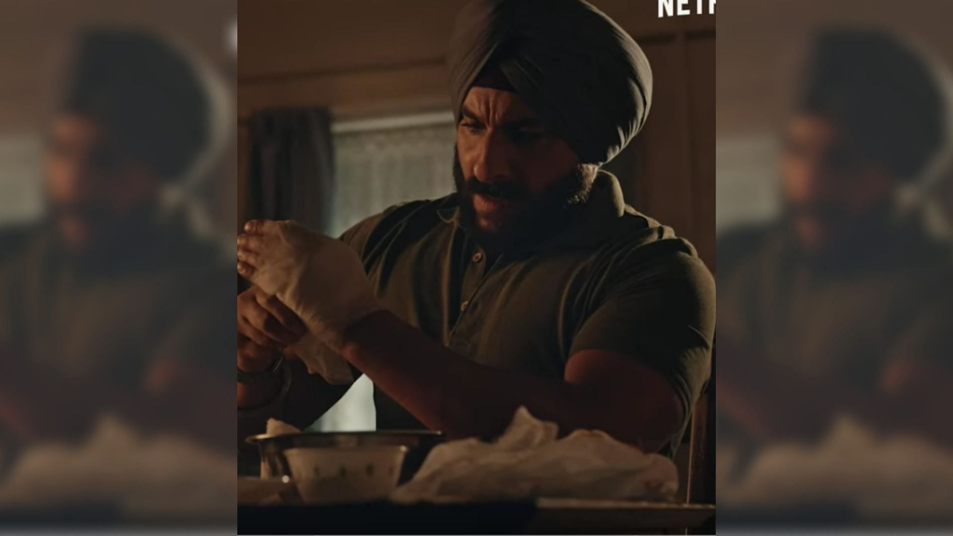 Saif Ali Khan as police officer Sartaj Singh in a teaser for season 2 of <i>Sacred Games</i>.