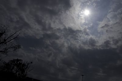 A partially cloudy sky. (Photo: Sandeep Datta/IANS)