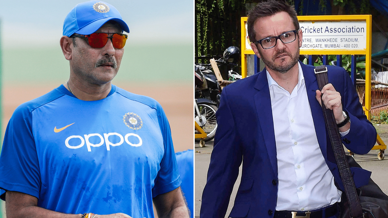 Incumbent Ravi Shastri (left) pipped Mike Hesson for the post of Team India Head Coach.