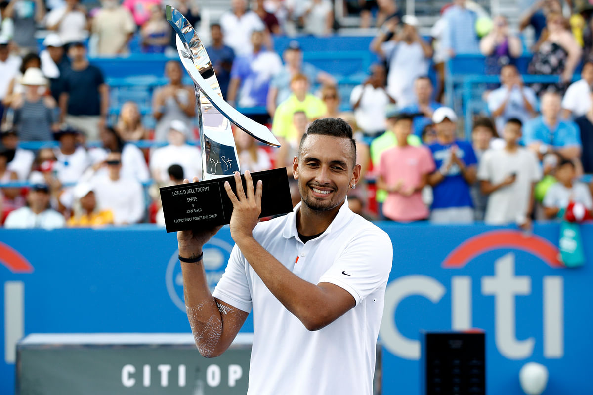 Nick Kyrgios won the Citi Open title in Washington and said he had turned a page in his professional and personal lives.