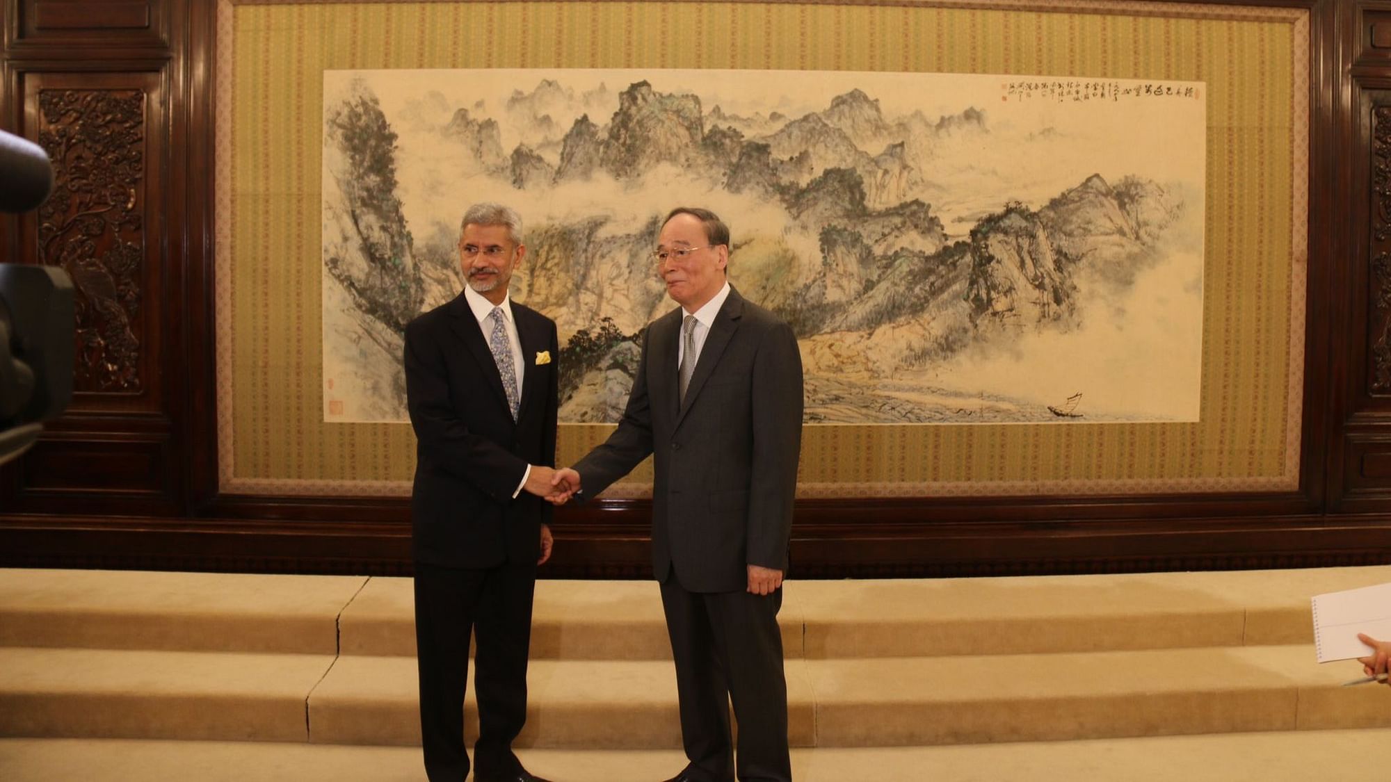 EAM S Jaishankar in a meeting with Chinese Vice President Wang Qishan