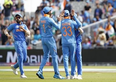 File Image of the Indian cricket team at the 2019 ODI World Cup.&nbsp;