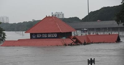 Nilambur: A view of flood hit areas of Nilambur in Kerala on Aug 8, 2019. (Photo: IANS)