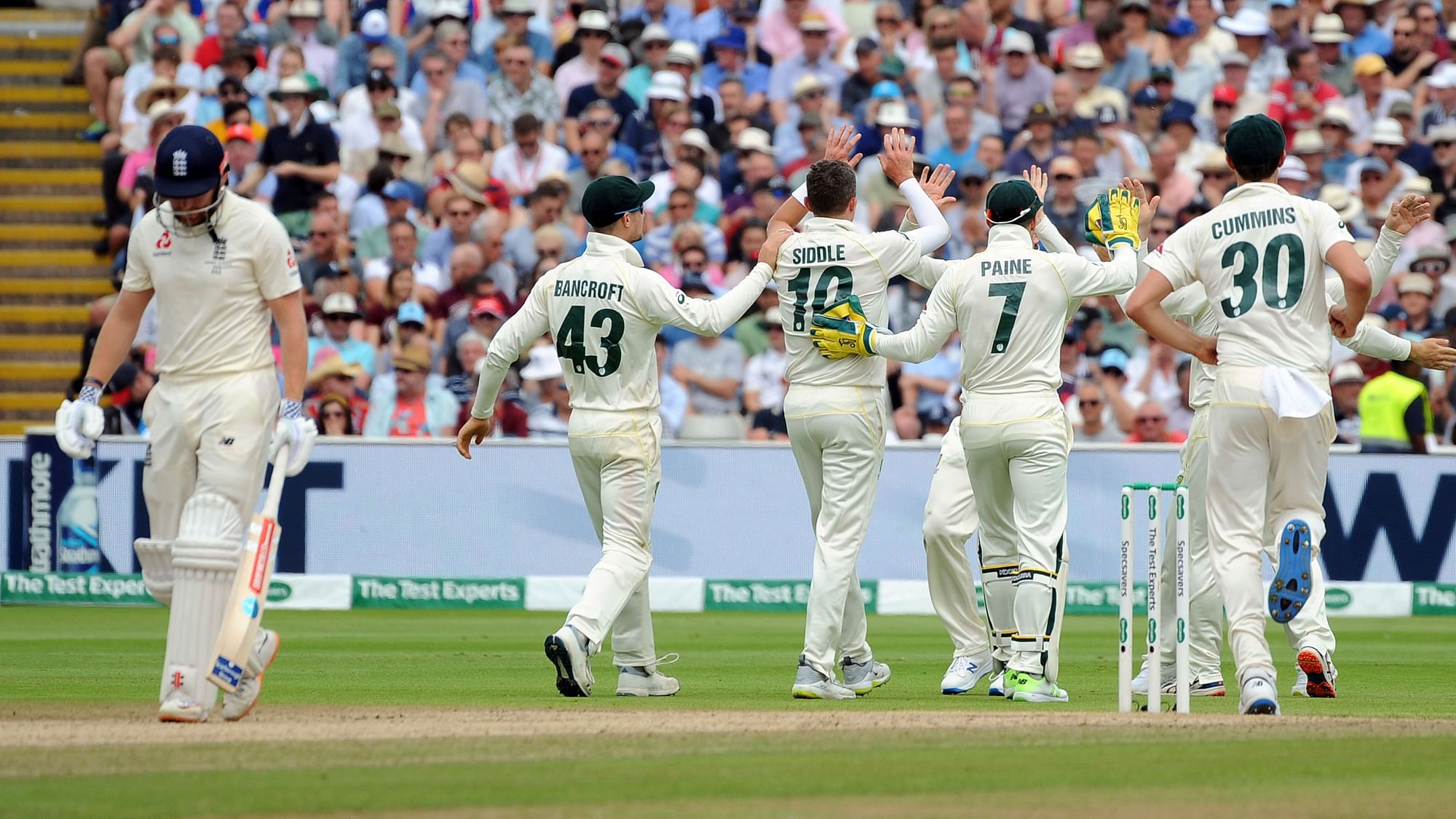 England’s morning wobble saw Burns, Ben Stokes, Moeen Ali and Jonny Bairstow also dismissed in quick succession.