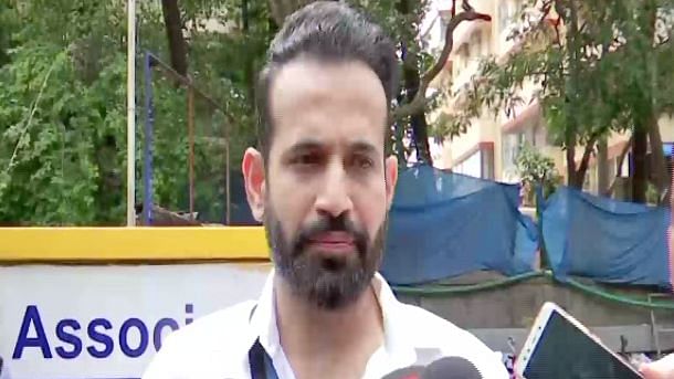 Irfan Pathan after attending a meeting on the contentious conflict of interest issue.