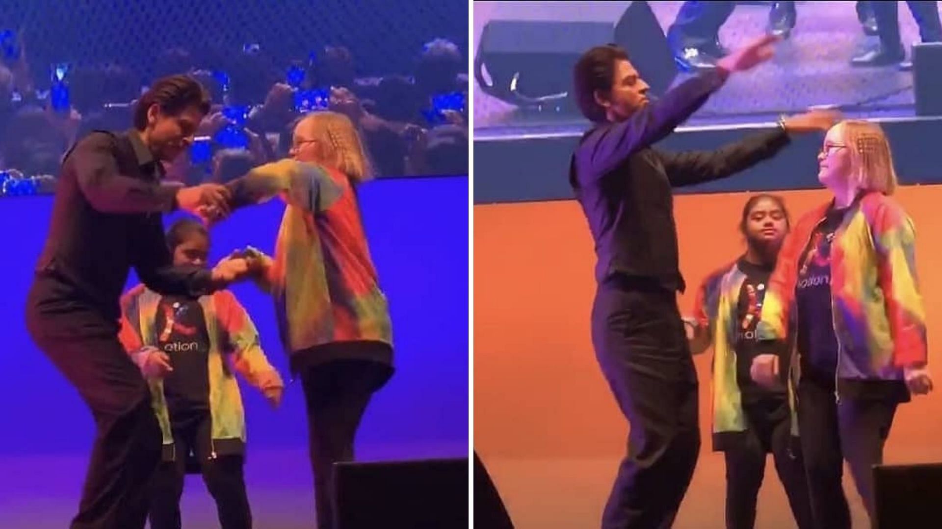 SRK dances with kids at Indian FIlm Festival of Melbourne.