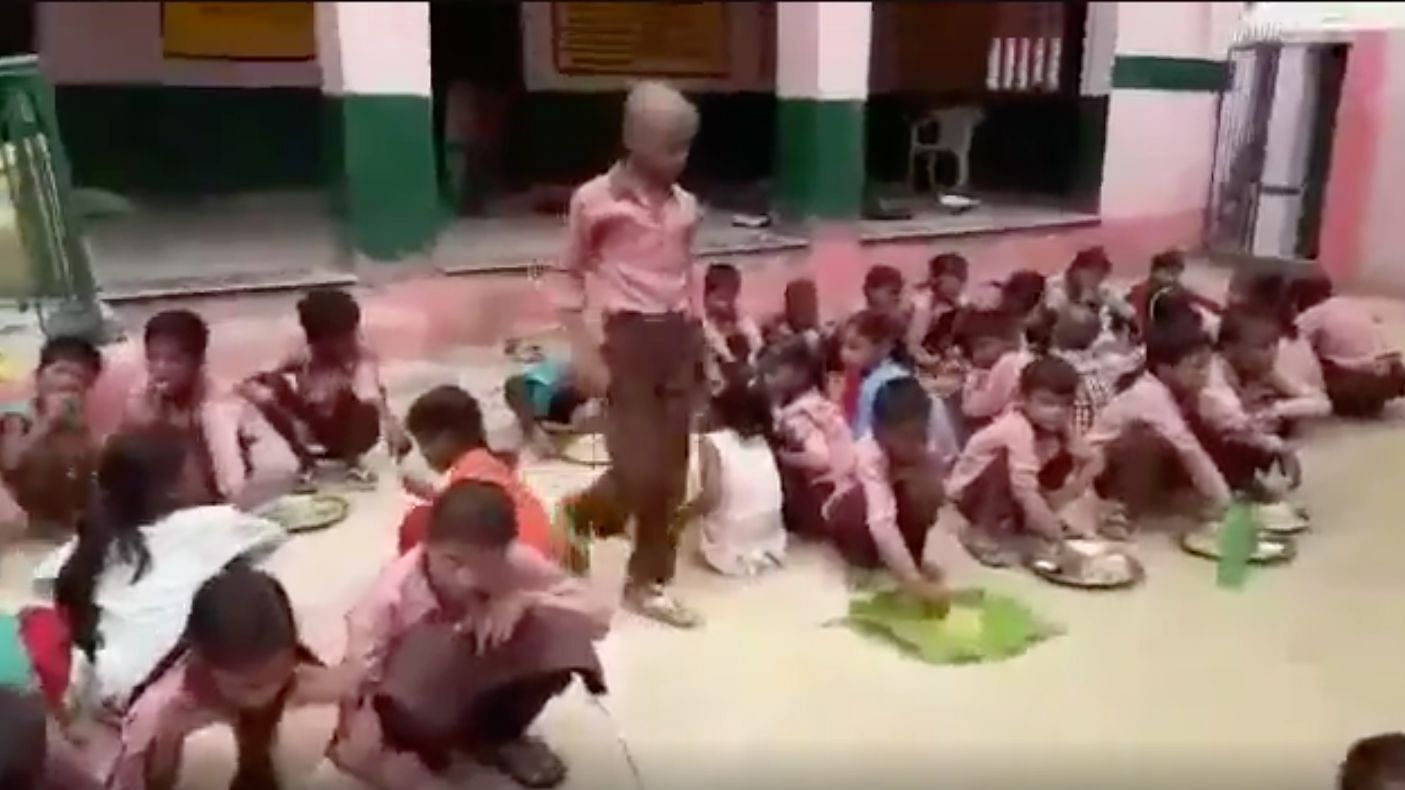 A video showing alleged discrimination against Dalit students in an Uttar Pradesh primary school has gone viral