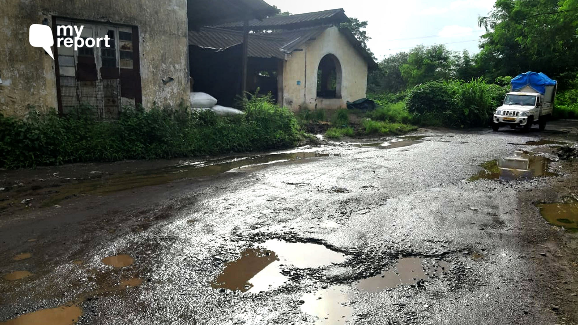 Potholes in Goregaon’s Aarey Colony have become a persistent problem.