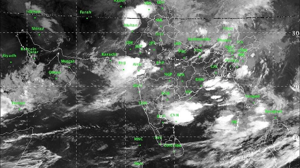 Satellite Image of the subcontinent in the last 24 hours
