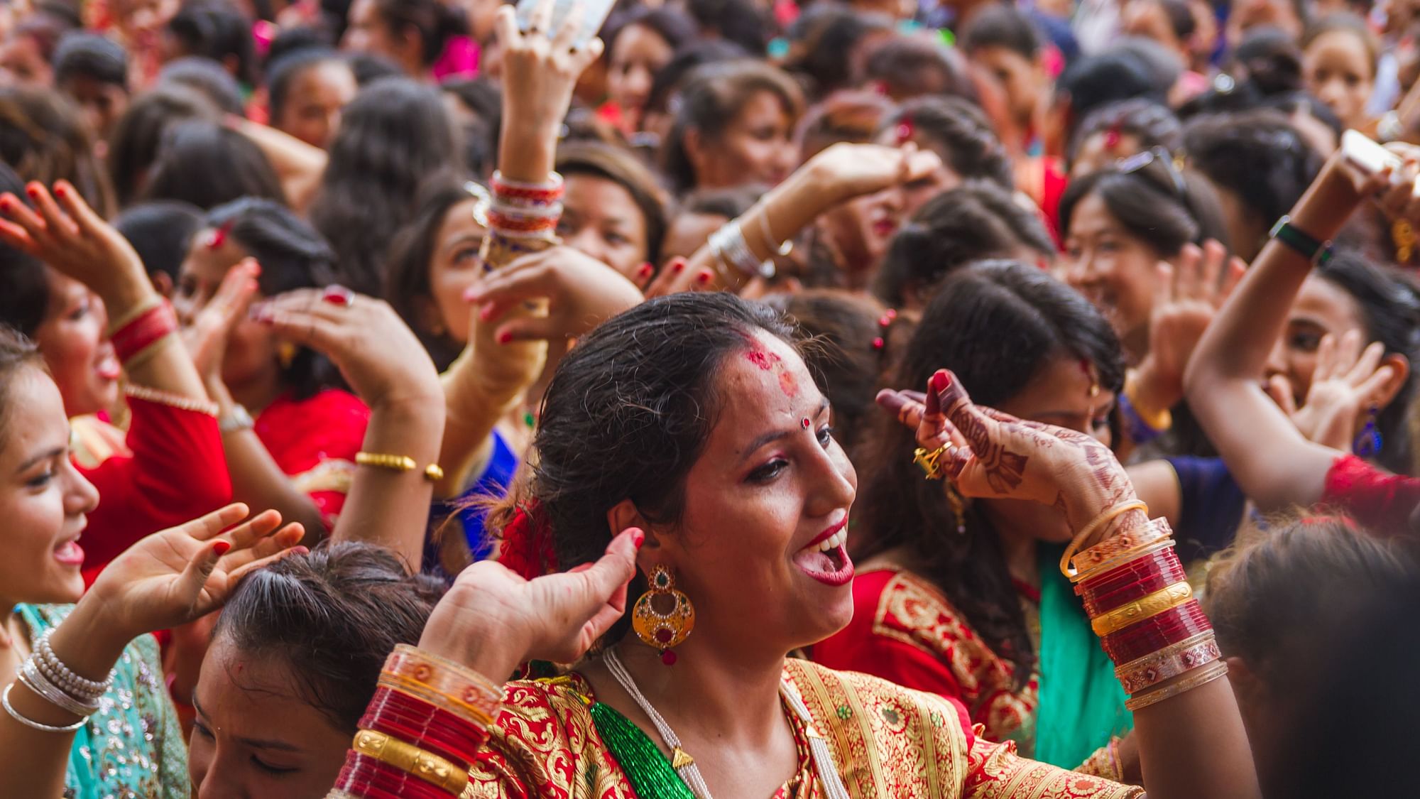 Hartalika Teej 2019: Most women dress up in new red coloured clothes and apply mehandi on their palms.