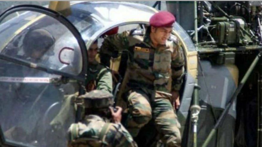 MS Dhoni was seen playing volleyball with members of his Territorial Army battalion in a video.