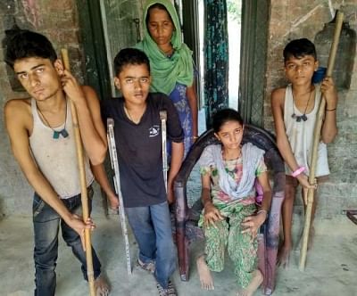 Four kids in family afflicted with polio