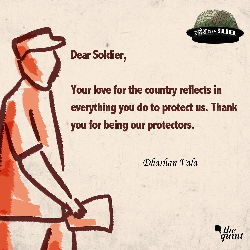 Citizens express gratitude for India’s Armed Forces in their sandesh to a soldier.