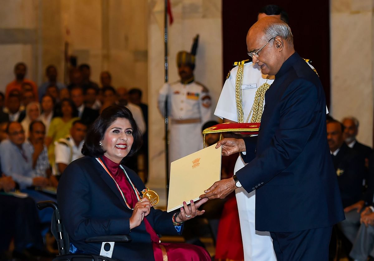 President Kovind also conferred the Arjuna Award to shuttler B Sai Praneeth, cricketer Poonam Yadav among others.