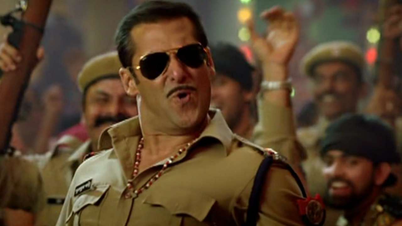 Salman Khan in a still from <i>Dabangg 2</i>.