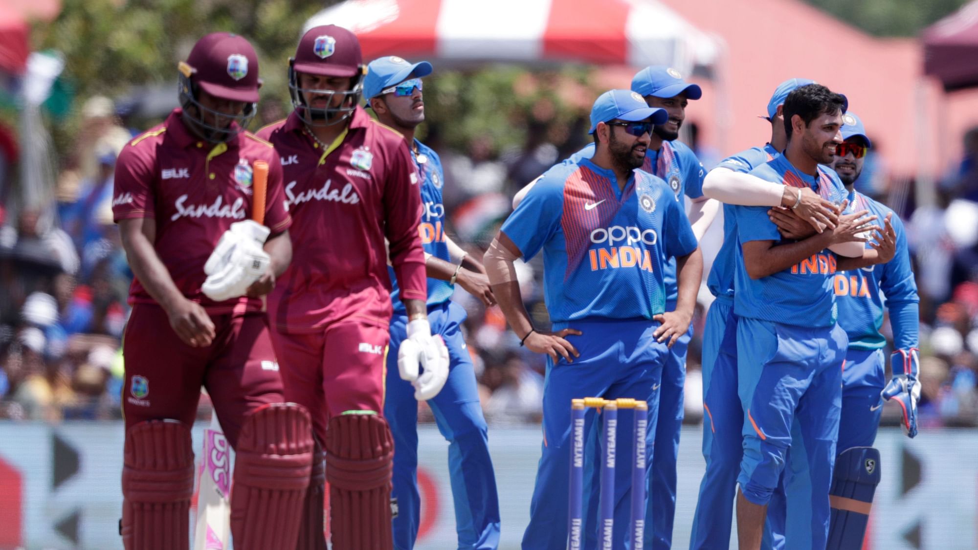 India beat West Indies by 22 runs&nbsp; (DLS) in the second T20 International in Florida.