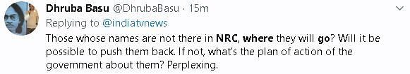 Twitter was divided with those hailing the final NRC list and others expressing concerns with the exclusion figures.