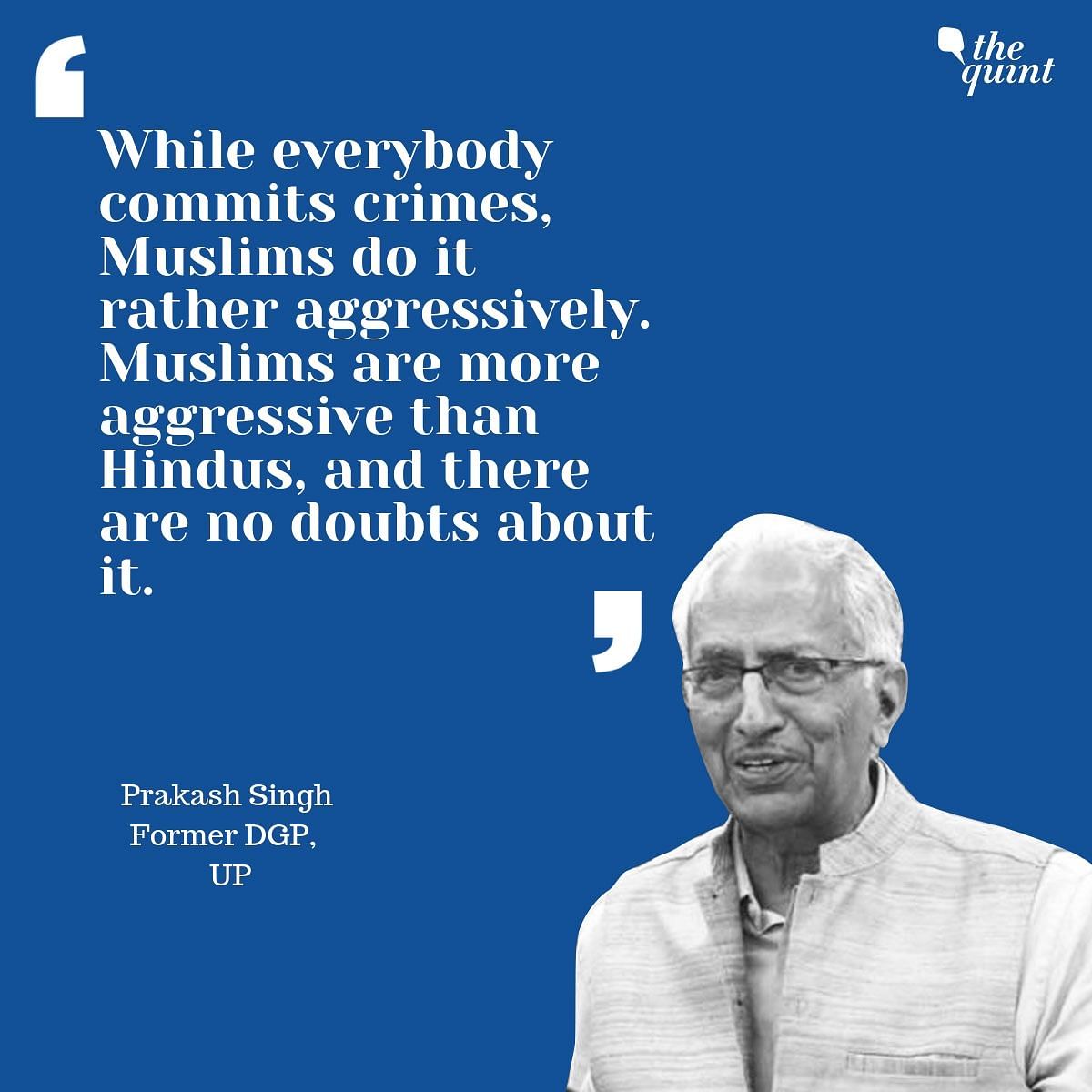 In Uttar Pradesh, 56 percent of the police force believes that Muslims are more prone to committing criminal acts.