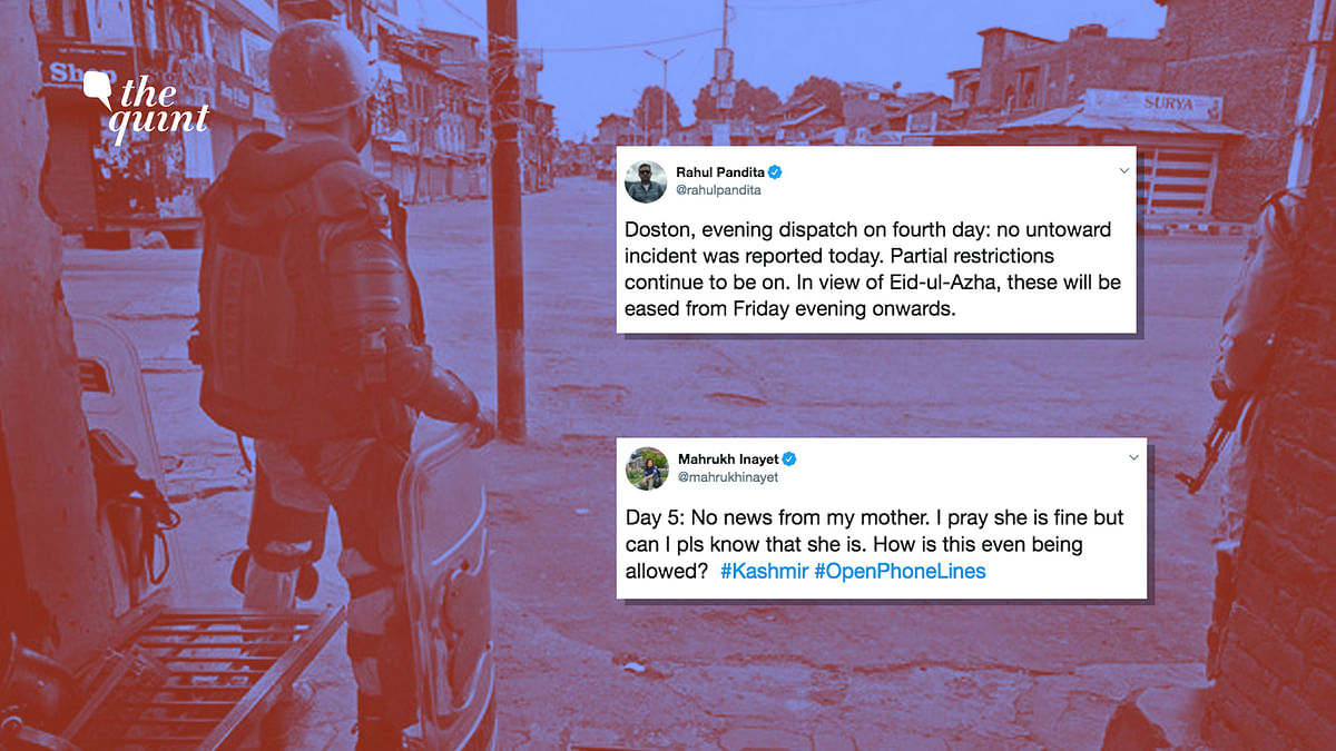In Tweets: Two Different Narratives on Lockdown in Kashmir