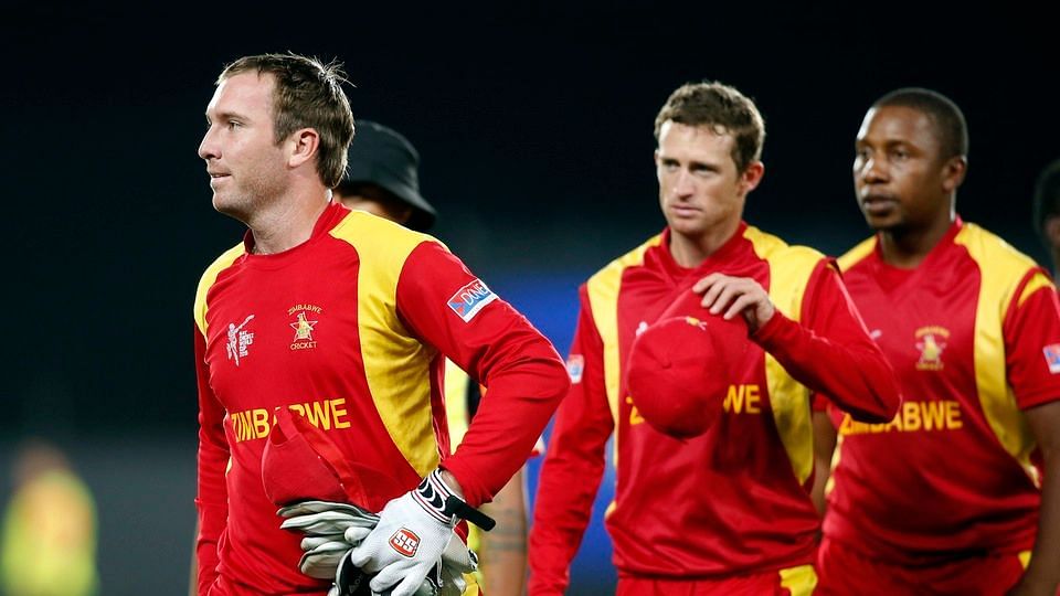The Zimbabwe cricket team during the 2015 Cricket World Cup&nbsp;