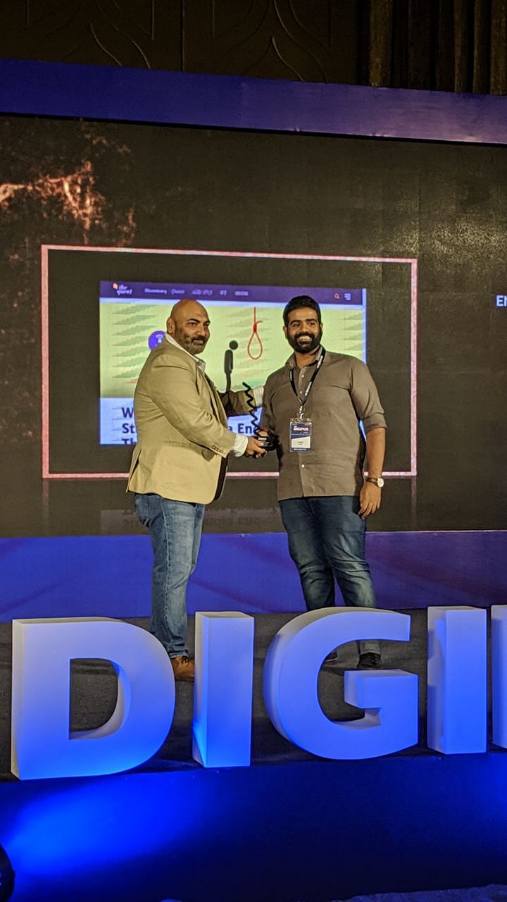 The Quint wins big at the Digipub World Awards 2019.
