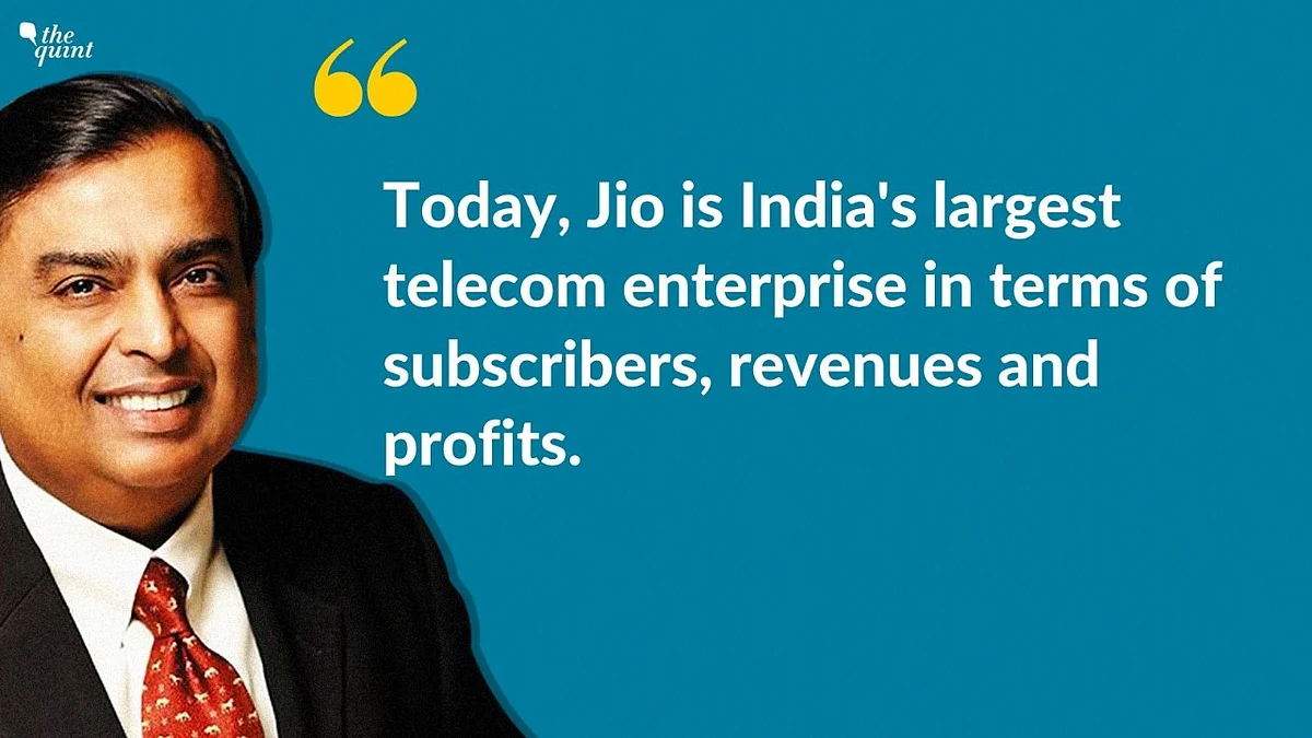 Mukesh Ambani, Chairman, Reliance Industries sharing the big news.