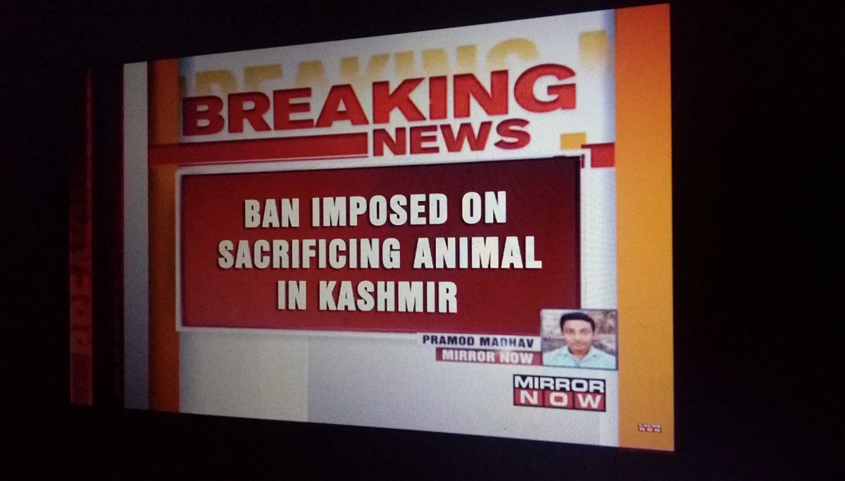 Mirror Now Did Not Run News of Animal Slaughter Ban in Kashmir