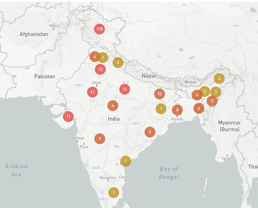 India leads the world in Internet shutdowns. 345 shutdowns have been reported since 2012, including 178 in J&K.