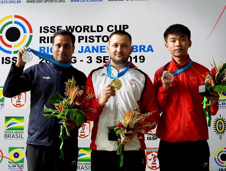 Sanjeev Rajput bagged a silver at the ISSF World Cup 2019.