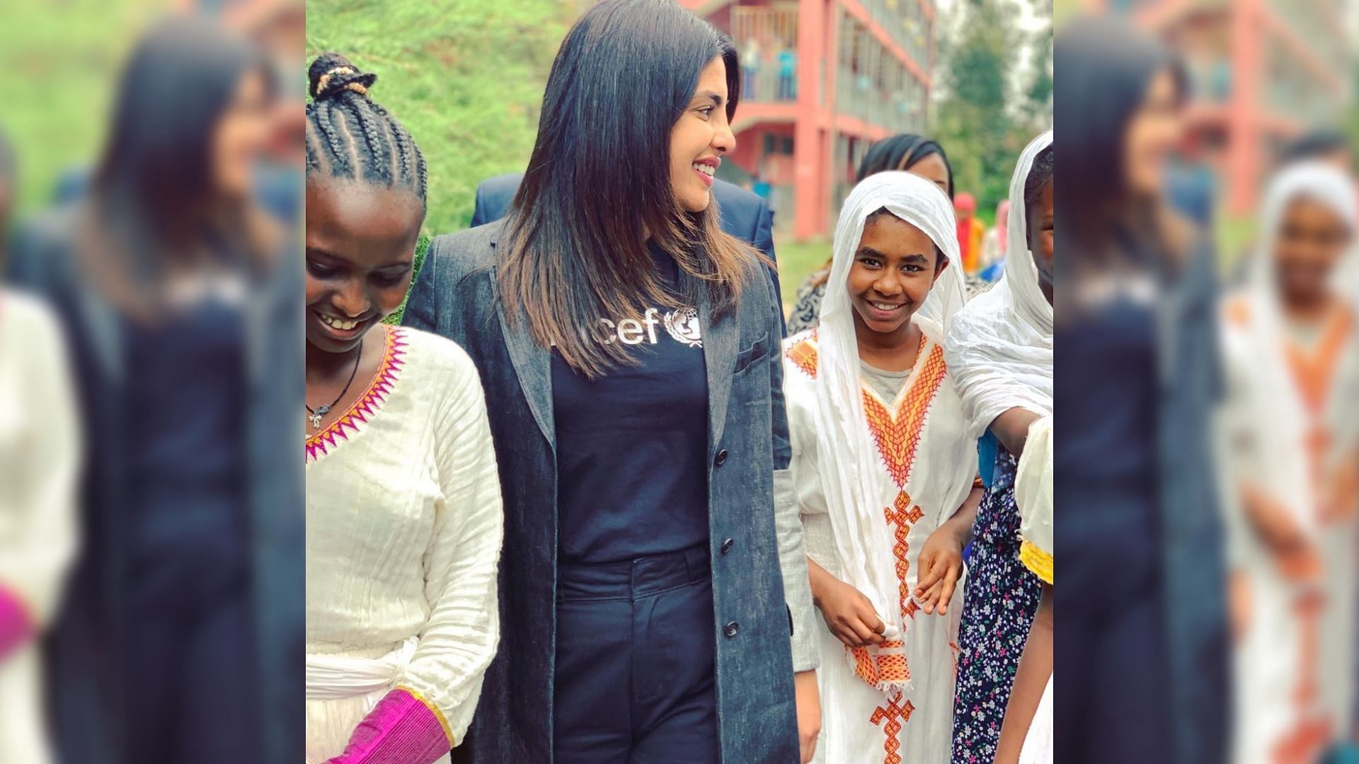 Priyanka Chopra on duty as UNICEF Goodwill Ambassador in Ethiopia.