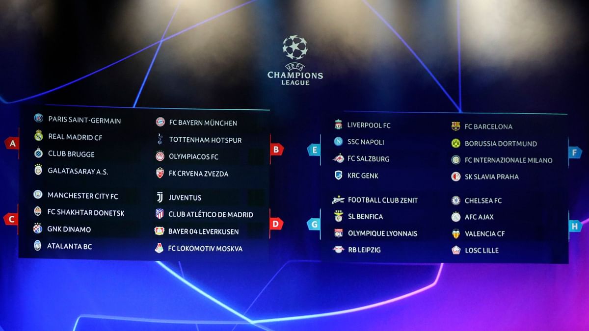 Juventus were paired with Atletico Madrid, Bayer Leverkusen and Lokomotiv Moscow.