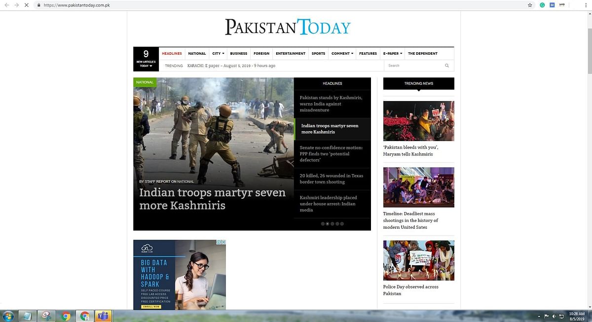 The Quint found out that prominent Pakistani news websites are accessible in India.