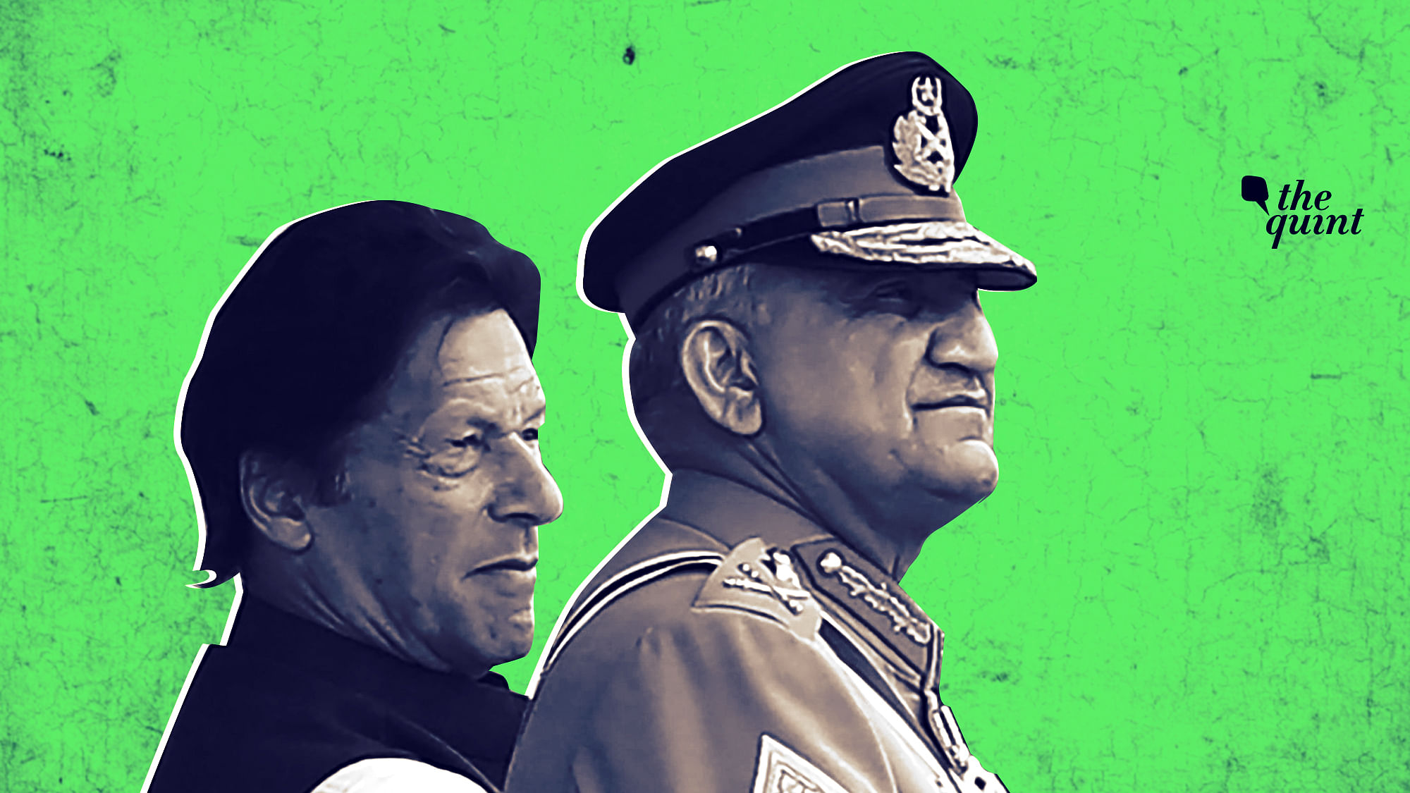 Image of Pakistan PM Imran Khan (L) and Army Chief General Bajwa (R) used for representational purposes.