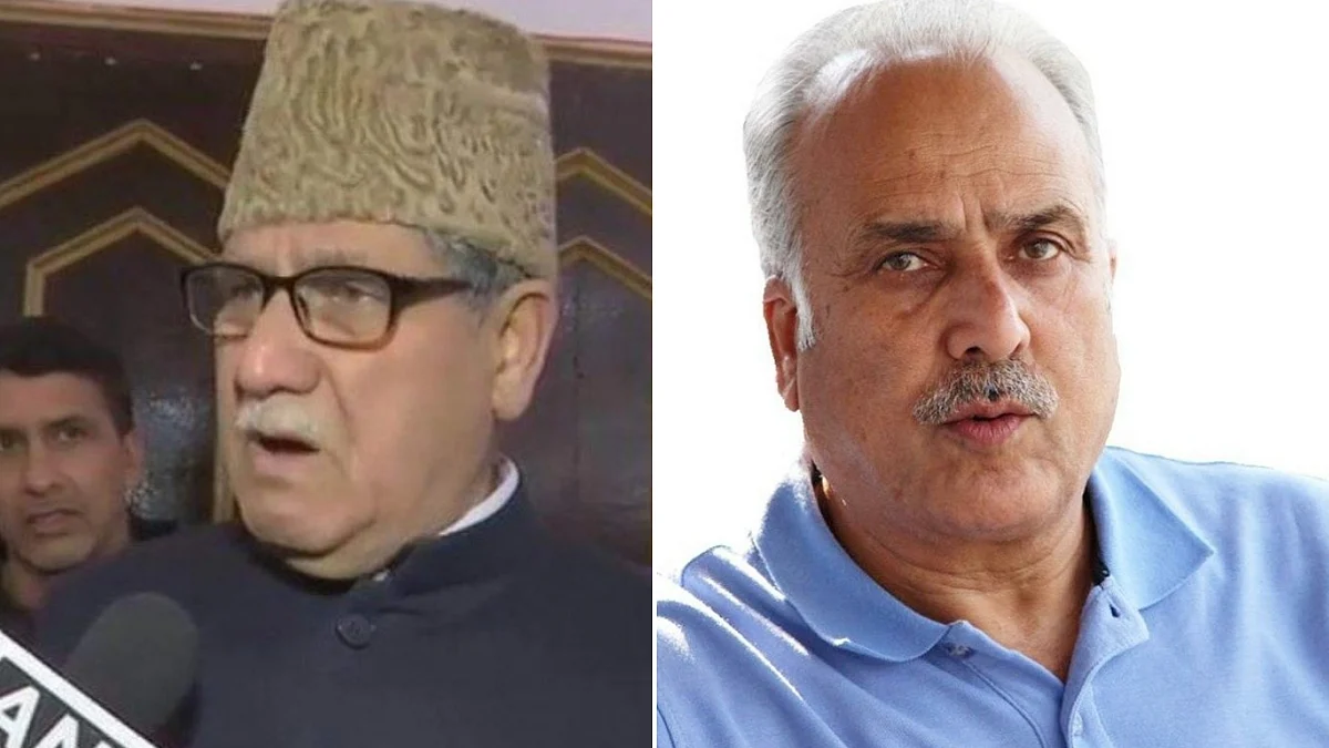 NC’s Mohd Akbar Lone and Hasnain Masoodi.