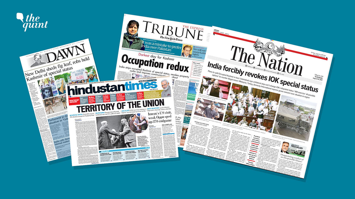 India vs Pak: Contrasting Media Coverage on Article 370, Kashmir