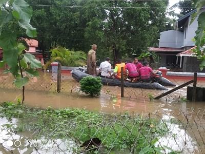 A view of flood hit areas of Nilambur in Kerala on Aug 8, 2019. (Photo: IANS)