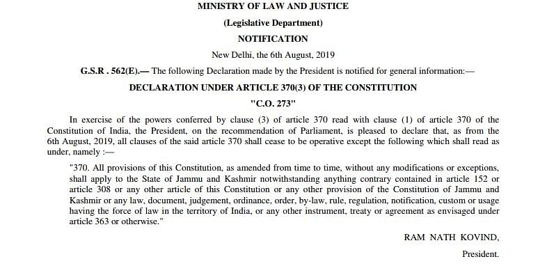 The first major challenge against Modi and Shah’s Kashmir reorganisation has been filed in the Supreme Court.